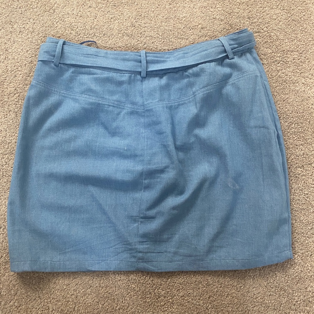 Revolve Superdown Tinley Chambray Mini Skirt - image 2